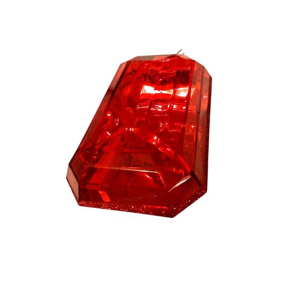 Guess & Company 9 " Christmas Gemstone Ornament oversized Tree Wreath Acrylic - Picture 2 of 10